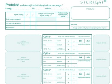 Koperta dokumentacji procesu sterylizacji